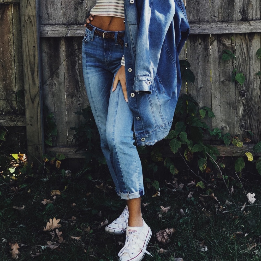 Tommy Hillfiger high rise cropped jeans